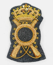 Carica l'immagine nel visualizzatore di Gallery, WW2 Riproduzione Fregio Bustina Fanteria Ricamo Oro Regio Esercito Italiano