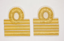 Carica l'immagine nel visualizzatore di Gallery, WW2 Riproduzione Gradi Modello 1940 da Capitano per Uniforme Coloniale o Bianca