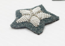 Carica l'immagine nel visualizzatore di Gallery, WW1 WW2 Riproduzione Stellette 20mm Argento GrigioVerde Regio Esercito Italiano