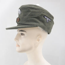 Carica l'immagine nel visualizzatore di Gallery, WW2 - X - Riproduzione Berretto da Campo in Lana Gebir (EM) Truppe da Montagna Germania