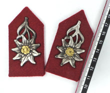 Carica l'immagine nel visualizzatore di Gallery, WW2 di Liberazione Riproduzione Mostrina Reparto Partigiani Stella Alpina Edelweiss