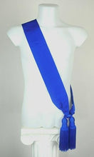 Carica l'immagine nel visualizzatore di Gallery, WW1 WW2 Sciarpa Ufficiale Azzurra a Palla Liscia Frangia Tripolino