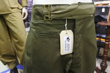Carica l'immagine nel visualizzatore di Gallery, WW2 Riproduzione Pantaloni Coloniali Verdi Afrika Korps