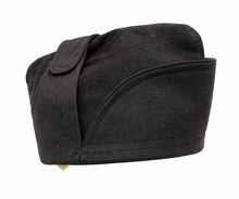 Carica l'immagine nel visualizzatore di Gallery, WW2 Riproduzione Bustina Ufficiale in Gabardina Nera Regio Esercito Italiano