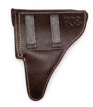 Carica l'immagine nel visualizzatore di Gallery, WW2 Riproduzione fondina Pistola Mod P38 Marrone Esercito Tedesco e Liberazione gruppi Partigiani