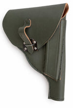 Carica l'immagine nel visualizzatore di Gallery, WW1 Riproduzione Fondina Modificata per Pistola Luger P08 Base Mod. Glisenti 1910 Colore GrigioVerde Regio Esercito Italiano