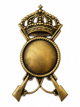 Carica l'immagine nel visualizzatore di Gallery, WW2 Riproduzione Fregio Fanteria Regio Esercito Italiano in Metallo