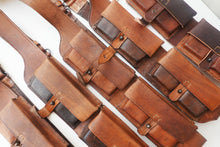 Carica l'immagine nel visualizzatore di Gallery, WW1 WW2 Riproduzione Bandoliera mod 1897/88 Cuoio Invecchiato