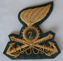 Carica l'immagine nel visualizzatore di Gallery, WW2 Riproduzione Fregio Ufficiale Arma Genio 2° Reggimento Pontieri Berretto Tese Mod 34
