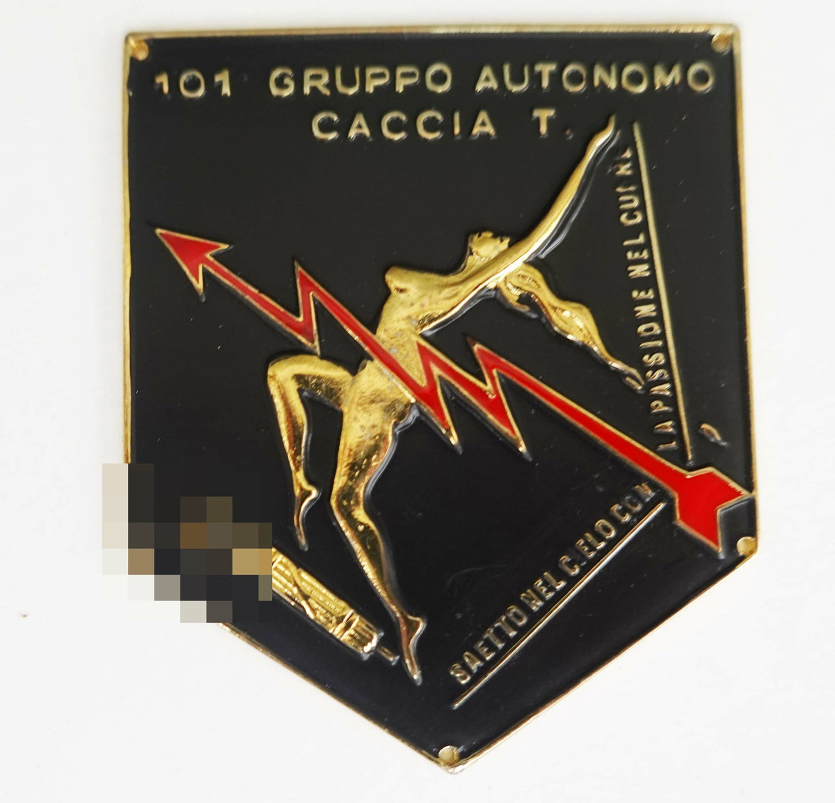 WW2 Riproduzione Placca del 101° Gruppo Autonomo Caccia Terrestre Lo