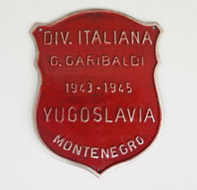 Carica l'immagine nel visualizzatore di Gallery, WW2 Riproduzione Placca Divisione Partigiana "Garibaldi" (Montenegro)