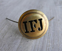 Carica l'immagine nel visualizzatore di Gallery, WW1 Riproduzione Coccarda Berretto Monogramma IFJ Esercito Austro-Ungarico