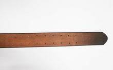 Carica l'immagine nel visualizzatore di Gallery, WW2 Riproduzione Cinturone Nera - Es. Tedesco - Fibbia due punte
