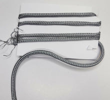 Carica l'immagine nel visualizzatore di Gallery, WW1 WW2 Riproduzione Gallone Tubolare Grigio 4/5 mm lungo cm. 60