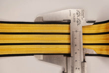 Carica l'immagine nel visualizzatore di Gallery, WW2 Gallone Ufficiale Oro Righa Nera Regio Esercito Italiano h 4,6 cm. Lungo 60 cm