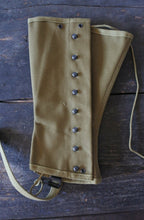 Carica l'immagine nel visualizzatore di Gallery, WW2 Riproduzione Ghette Antichizate Seconda Guerra Mondiale Esercito Americano USA.