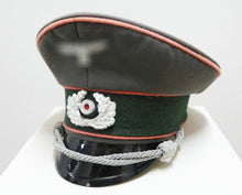 Carica l'immagine nel visualizzatore di Gallery, WW2 -X-  Riproduzione Berretto Schirmmützen Uff Esercito Tedesco