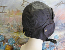 Carica l'immagine nel visualizzatore di Gallery, WW1 Rip. Casco Aviatore Regia Aeronautica Esercito Italiano Moto Auto dEpoca