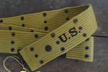 Carica l'immagine nel visualizzatore di Gallery, WW2 RIPRODUZIONE CINTURONE M1936 U.S. ARMY