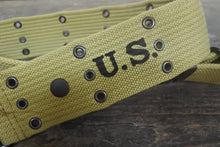 Carica l'immagine nel visualizzatore di Gallery, WW2 RIPRODUZIONE CINTURONE M1936 U.S. ARMY