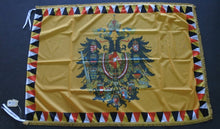 Carica l'immagine nel visualizzatore di Gallery, WW1 RIPRODUZIONE BANDIERA AUSTROUNGARICA FRANGE ORO 100 X 150