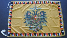 Carica l'immagine nel visualizzatore di Gallery, WW1 RIPRODUZIONE BANDIERA AUSTROUNGARICA FRANGE ORO 100 X 150