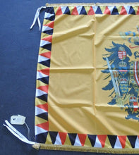 Carica l'immagine nel visualizzatore di Gallery, WW1 RIPRODUZIONE BANDIERA AUSTROUNGARICA FRANGE ORO 100 X 150