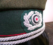 Carica l'immagine nel visualizzatore di Gallery, WW2 - Riproduzione Berretto Schirmmützen Ufficiale Esercito Tedesco