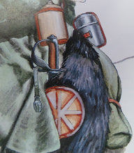Carica l'immagine nel visualizzatore di Gallery, WW1 WW2 Riproduzione Bisaccia per Sella, Cavalleria Regio Esercito Italiano