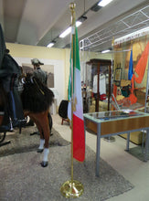 Carica l'immagine nel visualizzatore di Gallery, Asta Lusso per Bandiera Ottone Lucido Colore Oro cm. 210X2,2