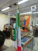 Carica l'immagine nel visualizzatore di Gallery, Asta Lusso per Bandiera Ottone Lucido Colore Oro cm. 210X2,2