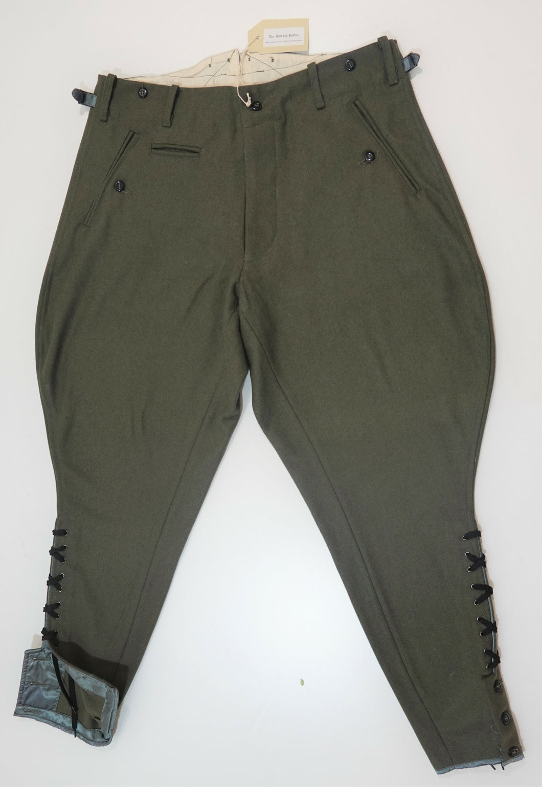 WW2 Riproduzione Pantalone Ufficiale Esercito Tedesco Cavallerizzo