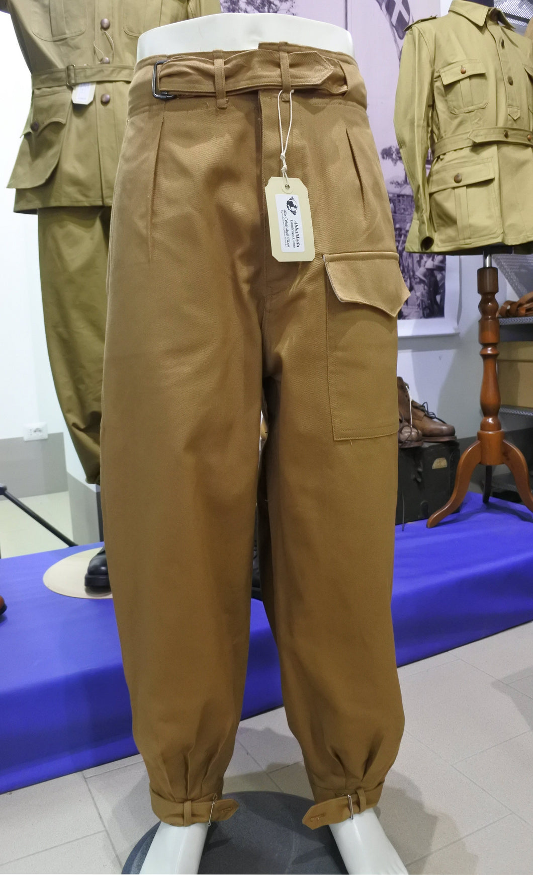 WW2 Riproduzione Pantaloni Luftwaffe M 41 Tedeschi Afrikakorps