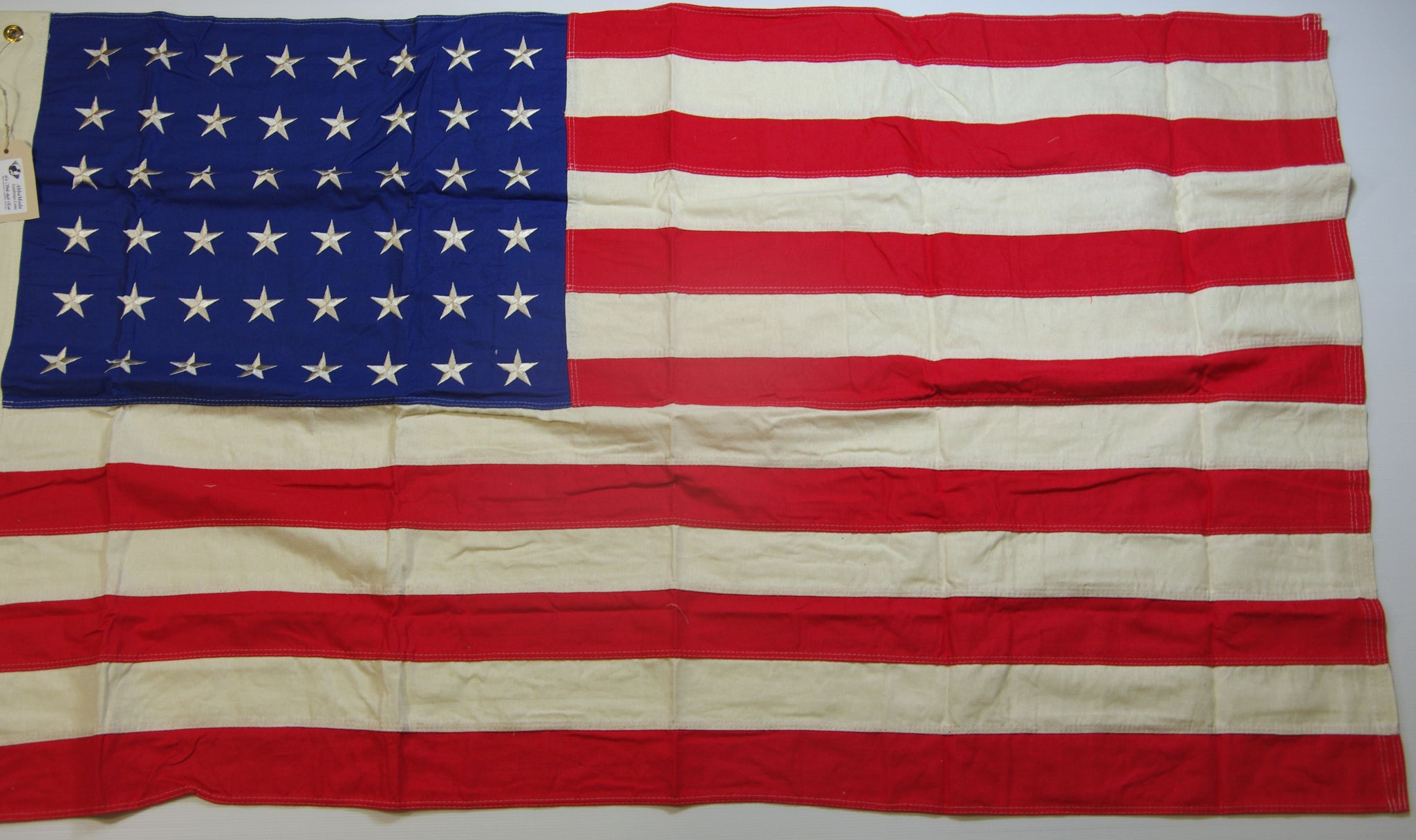 Applique Liberty Bandiera Americana USA 8'x12' Piedi - Stelle E Strisce Cucite, Stelle Ricamate, Grometti In Ottone Holy Freedom