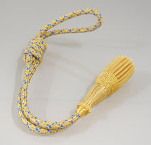Carica l&#39;immagine nel visualizzatore di Gallery, Dragona da Sciabola Ufficiale  Ispirazione Regio Esercito Italiano  Oro cordoncino oro e blu-azzurro

