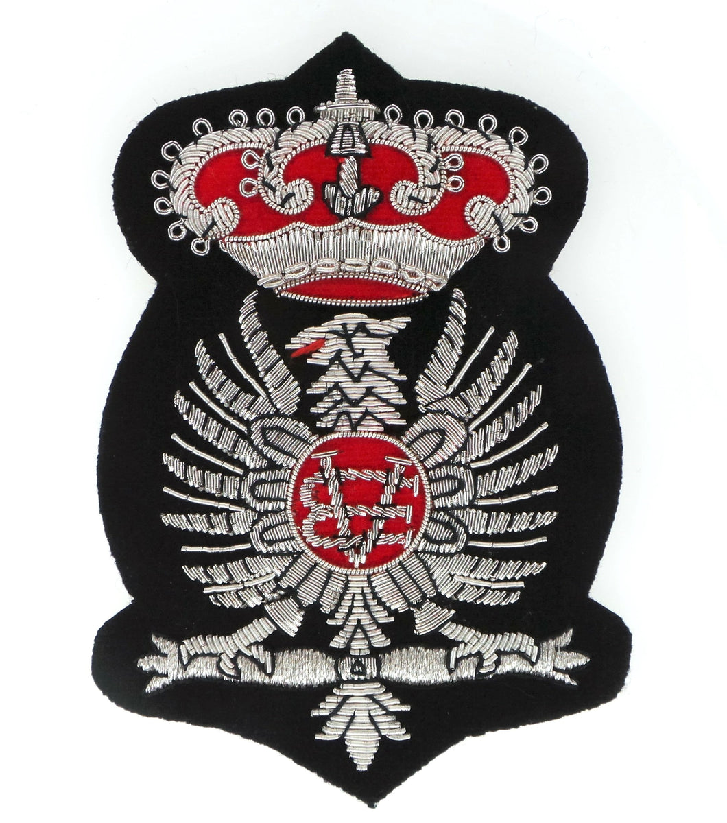 WW1 WW2 Riproduzione Fregio Guardie del RE - CC. RR. - Regio Esercito Italiano Misura Grande
