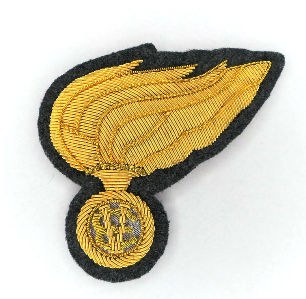 WW2 Riproduzione Fregio Copricapo Tesa  Reali Carabinieri Regio Esercito Italiano