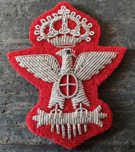 Carica l&#39;immagine nel visualizzatore di Gallery, WW2 RIPRODUZIONE FREGIO BUSTINA GENERALE FILO ARGENTO REGIO ESERCITO ITALIANO

