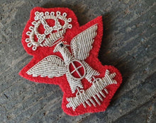 Carica l&#39;immagine nel visualizzatore di Gallery, WW2 RIPRODUZIONE FREGIO BUSTINA GENERALE FILO ARGENTO REGIO ESERCITO ITALIANO
