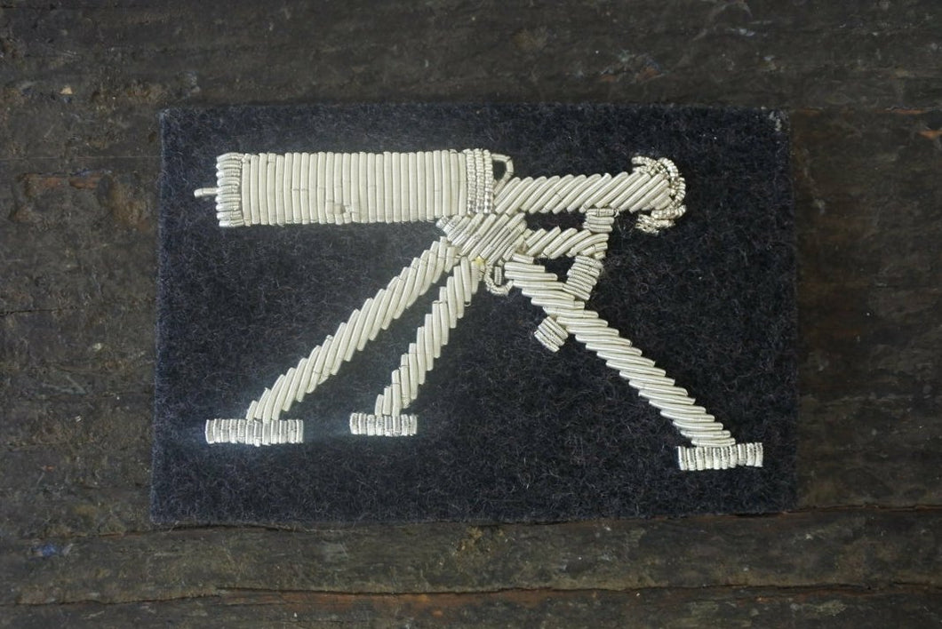 WW1 Riproduzione Fregio da Braccio Mitragliere Fiat Argento  Regio Esercito Italiano