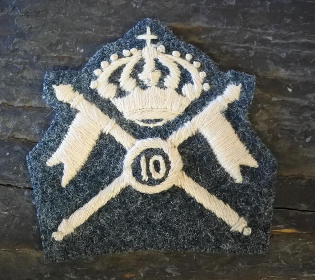 WW1 WW2  Riproduzione Fregio Lancieri 10° Reggimento  Regio Esercito Italiano