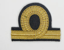 Carica l&#39;immagine nel visualizzatore di Gallery, WW2 Riproduzione Gradi da Sottotenente Regio Esercito Italiano Modello 1940 Fondo Nero Gallone Oro
