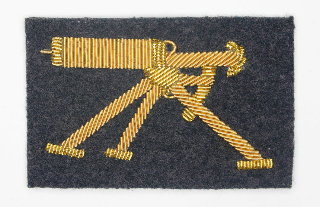 WW1 Riproduzione Fregio da Braccio Mitragliere Fiat Regio Esercito Italiano ricamo canottiglia colore ORO