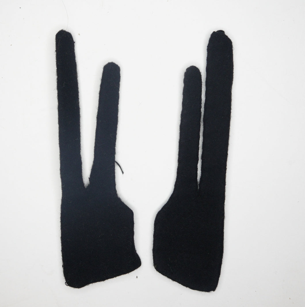 WW1 Riproduzione Mostrine da Bavero ARDITI Colore Nero In Panno Fatte a Mano