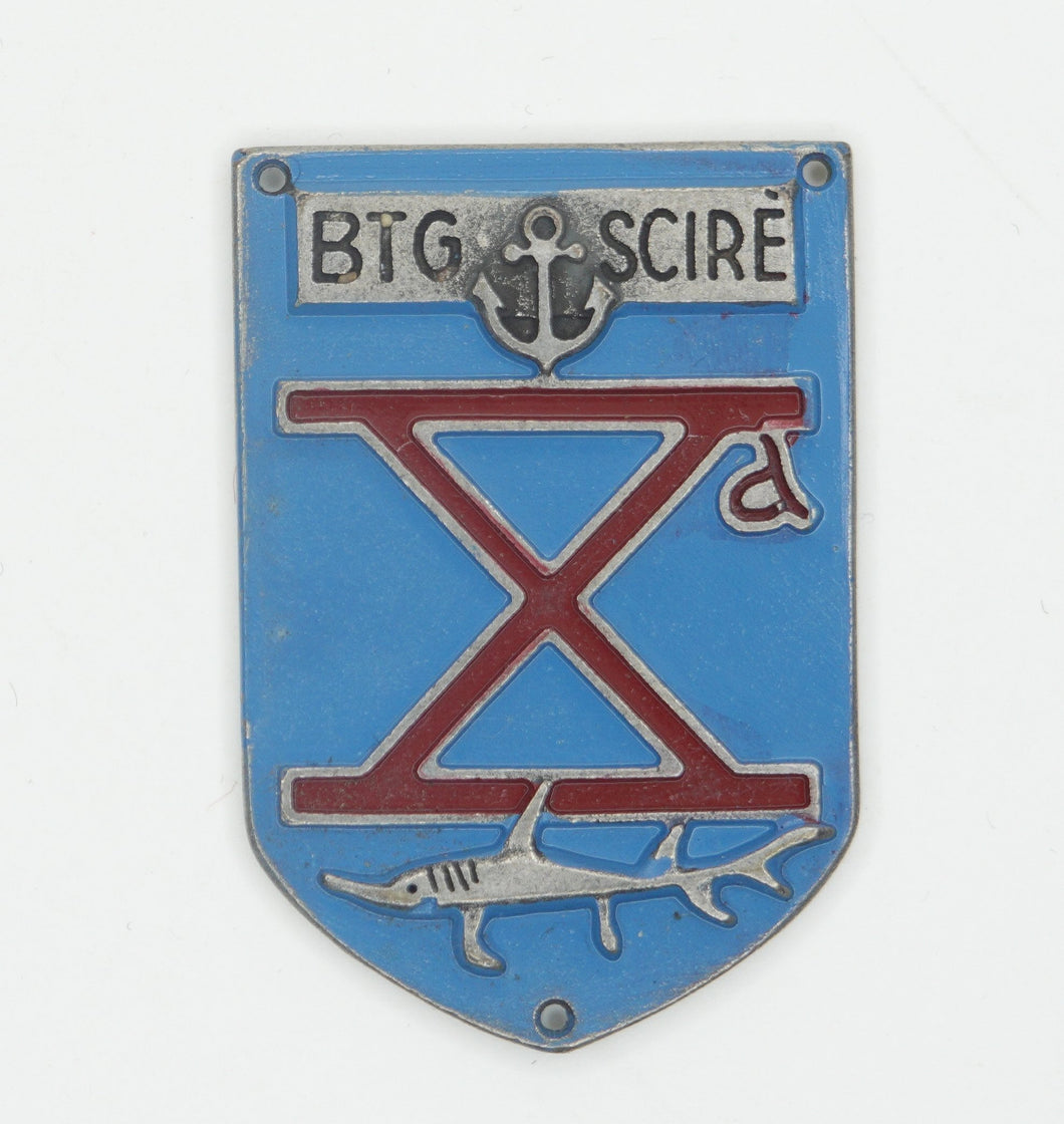 WW2 Riproduzione Scudetto Battaglione Scirè  X Flottiglia MAS  Regia Marina Italiana