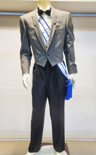 Carica l'immagine nel visualizzatore di Gallery, ?Abito Spencer  Uomo Cerimonie Rappresentanza Taglia 50 Giacca Rigata Pantaloni Nero Unito
