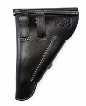 Carica l'immagine nel visualizzatore di Gallery, WW2 Riproduzione fondina Pistola Mod. P38 Colore Nero Esercito Tedesco e di per Liberazione gruppi Partigiani
