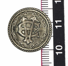 Carica l'immagine nel visualizzatore di Gallery, WW2 Riproduzione Bottone CC.RR Regio Esercito Italiano Diametro 22 mm
