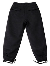 Carica l'immagine nel visualizzatore di Gallery, WW2 Riproduzione Pantaloni Panzer Variante Tasca a Un Bottone Colore Nero  Esercito Tedesco.
