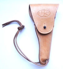 Carica l'immagine nel visualizzatore di Gallery, WW2 Riproduzione Fondina Mod 1916 US Army Colore Beige
